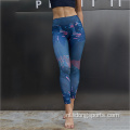 Hoge taille aangepaste logo yoga leggings voor vrouwen